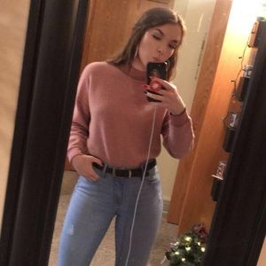 turtle neck cropped sweater